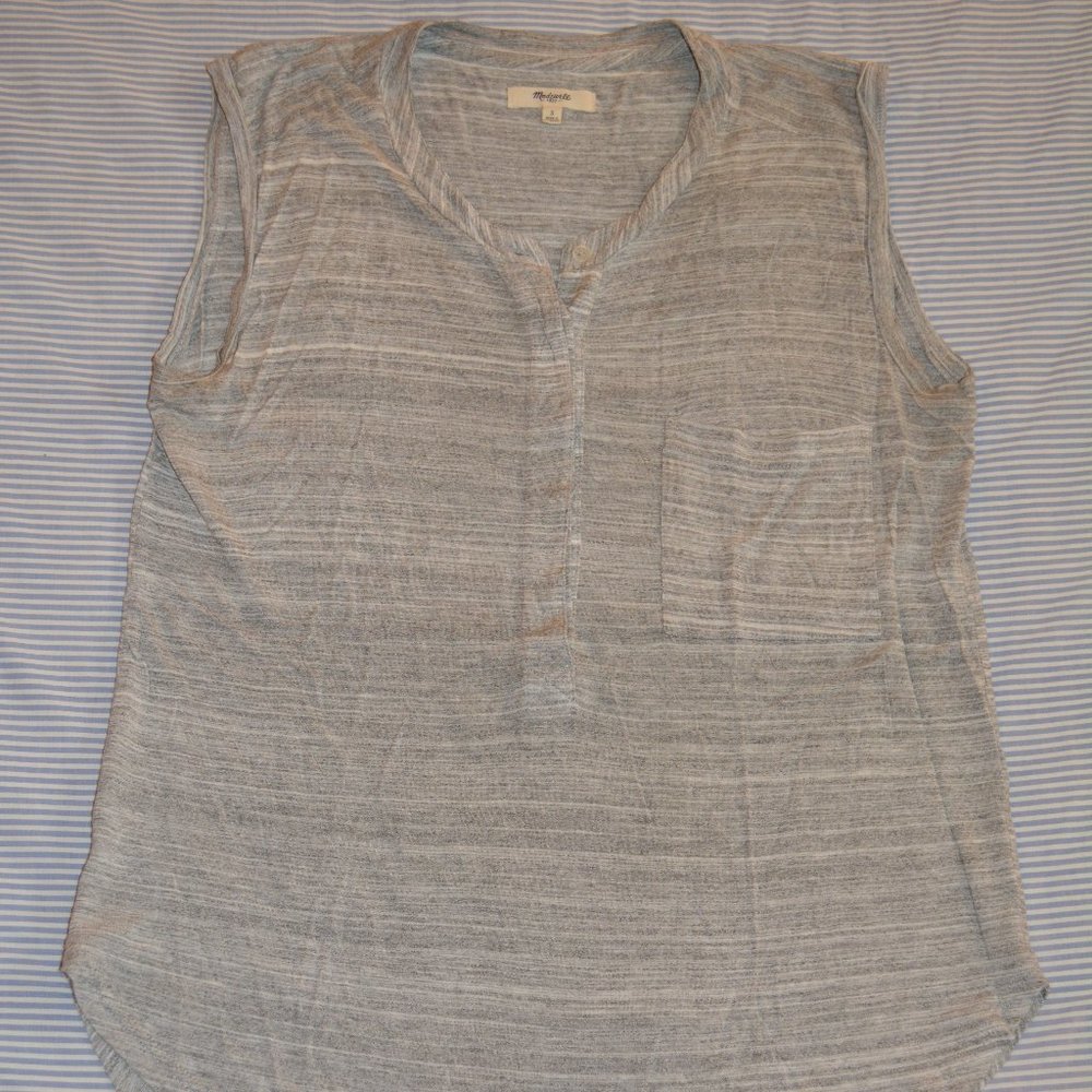 Madewell gray heather tank top